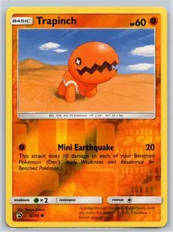 Trapinch 32/70 C Dragon Majesty Reverse Holo LP Pokemon - Image 1