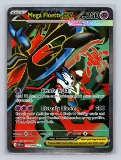 Mega Floette ex 101/086 Ultra Rare ME04: Chaos Rising Pokemon NM - Image 1