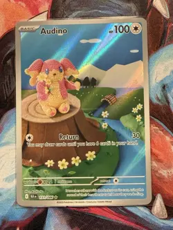 Audino 151/086 IR Full Art Pokemon TCG Black Bolt Nm - Image 1