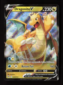 Dragonite V 049/078 Holo V Rare Pokemon GO Pokemon Near Mint - Image 1