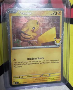 Pikachu 051/162 Temporal Forces Cosmos Holo Promo Pokemon Day 2026 NM - Image 1