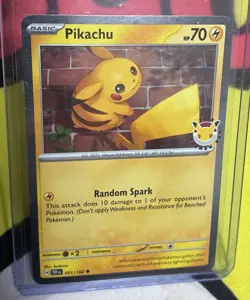 Pikachu 051/162 Temporal Forces Cosmos Holo Promo Pokemon Day 2026 NM - Image 2