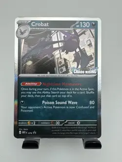 Crobat 076 Promo Chaos Rising, Pokemon TCG Prerelease - Image 1