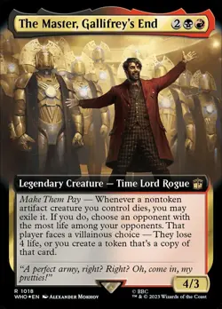 The Master, Gallifrey's End - Surge Foil - Extended Art, Commander: Universes Be - Image 1