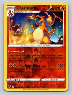 Charizard 025/185 Rare Vivid Voltage Pokemon Reverse Holo NM - Image 1