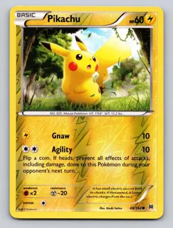 Pikachu 48/162 Common XY BREAKthrough Pokemon Reverse Holo - NM! - Image 1