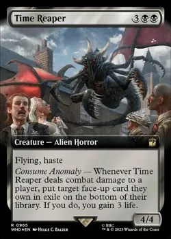 Time Reaper - Surge Foil - Extended Art, Commander: Universes Beyond: Doctor Who - Image 1