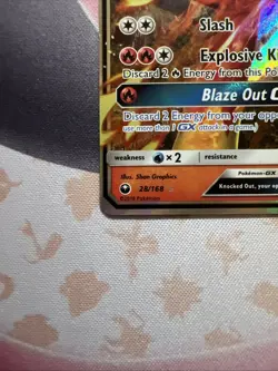 Blaziken GX Ultra Rare Pokemon TCG Sun & Moon SM - Celestial Storm 28/168 NM - Image 3