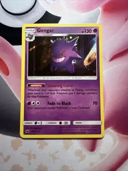 Pokemon Gengar Holo Rare Sun & Moon SM Crimson Invasion 38/111 LP - Image 1