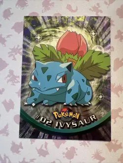 2000 Topps Chrome Pokemon TV Animation Foil #02 Ivysaur NM - Image 1