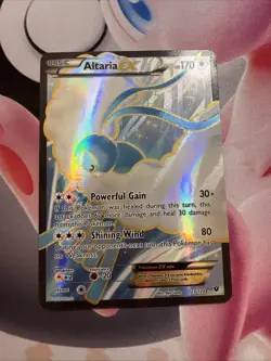 Pokemon XY Fates Collide Altaria EX 123/124 Full Art Ultra Rare Holo - Image 1