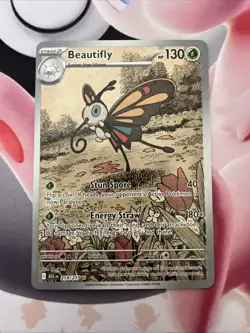 Pokemon TCG Beautifly 219/217 Ascended Heroes Illustration Rare NM IR - Image 1