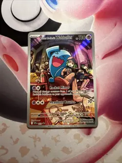 Pokemon Team Rocket's Wobbuffet Illustration Rare Scarlet & Violet Promo 203 - Image 1