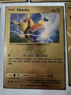 Pikachu Charizard Lot Of 24 Premium Gold Foil Fan Art Collector Pokemon Non TCG - Image 5