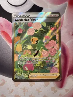 Gardenia's Vigor GG61/GG70 Crown Zenith Galarian Gallery Pokemon Holo NM - Image 1