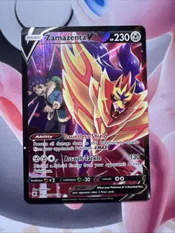 Zamazenta V TG22/TG30 Holo V Rare Astral Radiance Trainer Gallery Pokemon NM/M - Image 1