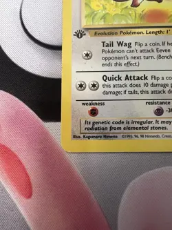 Pokemon TCG Jungle #51/64 Eevee 1st Edition LP - Image 3