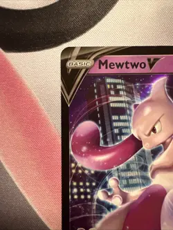 Pokemon Mewtwo V #SWSH223 English Black Star Promo Stamped Pokemon GO NM - Image 4