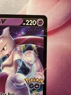 Pokemon Mewtwo V #SWSH223 English Black Star Promo Stamped Pokemon GO NM - Image 5