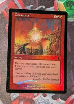 MTG *FOIL * Prophecy Common DEVASTATE SP - Image 1