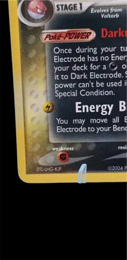 Team Rocket Returns Pokemon TCG Dark Electrode 4/109 Holo 2004 LP NM - Image 5