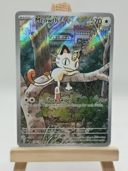 Pokemon Phantasmal Flames Meowth Illustration Rare 106/94 - Image 1