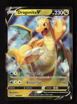 Dragonite V 049/078 Holo V Rare Pokemon GO Pokemon Near Mint - Image 1