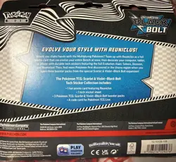 Pokemon TCG S&V Black Bolt and white Tech Sticker Collection Reuniclus NEWSEALED - Image 3