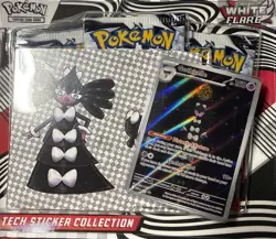Pokemon TCG S&V Black Bolt and white Tech Sticker Collection Reuniclus NEWSEALED - Image 4