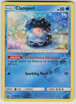 Clamperl 41/168 Common Celestial Storm Pokemon Reverse Holo Near Mint - Image 1