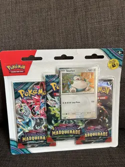 Pokemon TCG Twilight Masquerade Snorlax 3 Pack Blister Sealed Booster - Image 1
