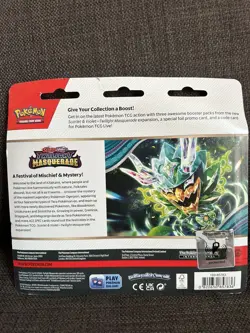 Pokemon TCG Twilight Masquerade Snorlax 3 Pack Blister Sealed Booster - Image 2
