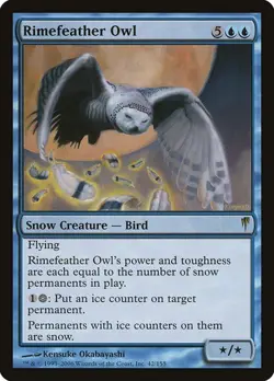 MTG - Rimefeather Owl - Coldsnap - Magic the Gathering - Image 1