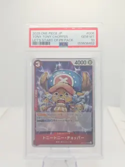 2025 ONE PIECE JP TONY TONY CHOPPER LET'S START CP PR PCK-#006 PSA 10 - Image 1