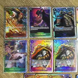 One Piece Card Lot 12 Cards 6 SR 6 Rare Holo Bundle NM English - Image 2
