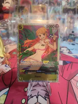 One Piece TCG Nami SR OP08-106 Two Legends Holo NEAR MINT - Image 1