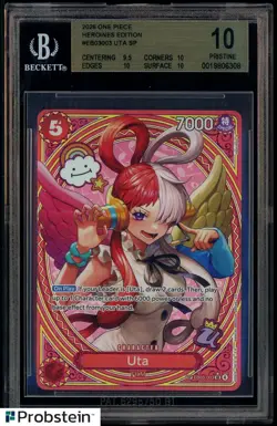2026 ONE PIECE EB03 HEROINES EDITION #003 UTA SPECIAL ALTERNATE ART BGS 10 - Image 1