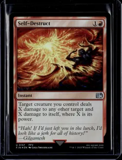 Self-Destruct - 187 - Foil - FIN - NM - MTG Magic the Gathering - Image 1
