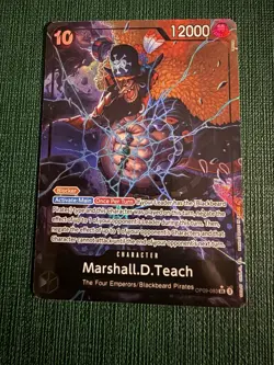 One Piece TCG Marshall D. Teach Alt Art OP09-093 Emperors in the New World NM - Image 1