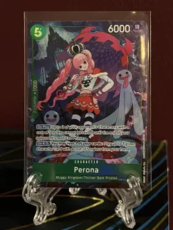 One Piece The Azure Sea’s Seven Perona OP14-033 Alternate Alt Art NM - Image 1