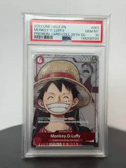 One Piece Monkey D Luffy P-001 25th Anniversary Promo PSA 10 English - Image 1