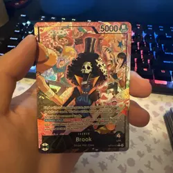 One Piece TCG - Brook OP15-022 - Alt Art Leader Adventure on Kami’s Island OP15 - Image 1