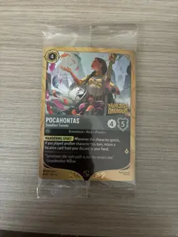 Disney Lorcana Pocahontas Steadfast Traveler 48/P3 Sealed Promo Wilds Unknown - Image 1