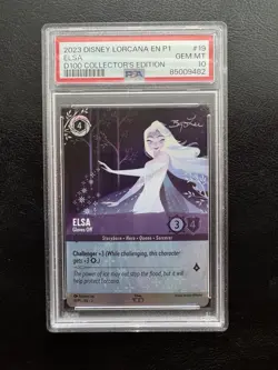 Disney Lorcana Elsa Gloves Off 19/P1 D100 Collector’s Edition PSA 10 GEM MINT - Image 1