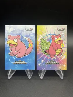 Pokemon Slowpoke Slowbro Cracked Ice Holo 2024 Pocket Book Set US Seller - Image 1