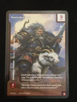 Wonders of The First Sturm the Uniter Epic Rare Call Of The Stones - Image 1