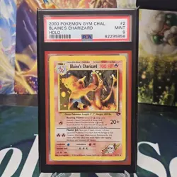 2000 Pokemon Gym Challenge #2 Blaine's Charizard - Holo PSA 9 - Image 1