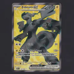 Zekrom Ex 158/086 Black Bolt Ultra Rare Full Art Pokemon TCG English NM+ 💥 - Image 1