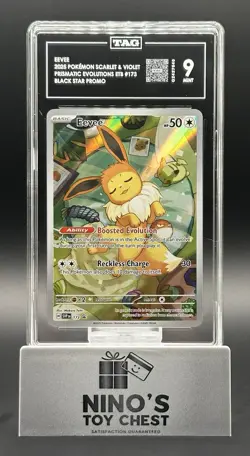 EEVEE - BLACK STAR PROMO - SVP 173 - Pokemon Prismatic Evolutions ETB TAG MINT 9 - Image 1