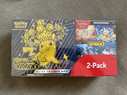 Pokemon Elite Trainer Box Scarlet & Violet Surging Sparks 2-Pack SEALED - Image 1